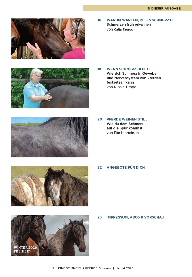 magazine table of contents page 1